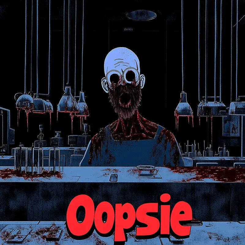 Eerie Cartoon Horror Scenes With Captions