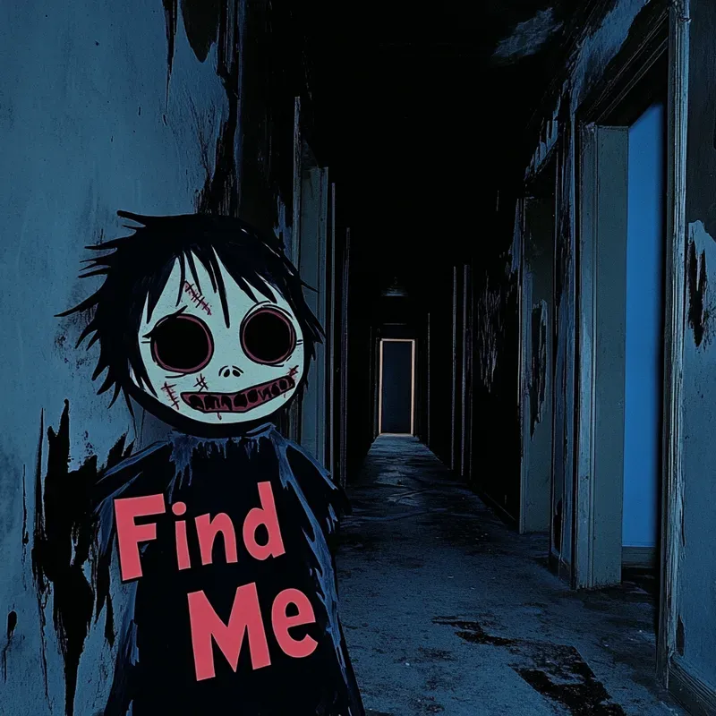 Eerie Cartoon Horror Scenes With Captions