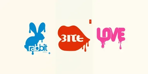 Minimalist Logos With Dripping Effect generated by midjourney