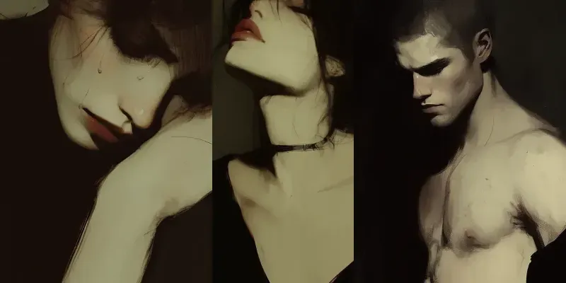 Moody Intimacy Portraits generated by undefined