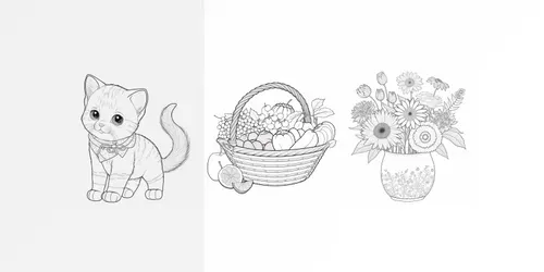 Coloring Pages For Kids generated by midjourney