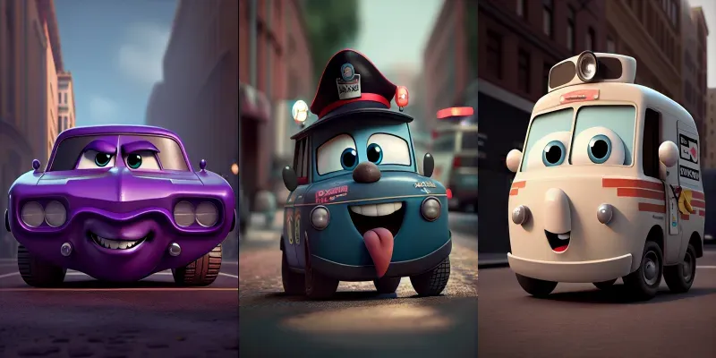Pixar Cars generated by undefined