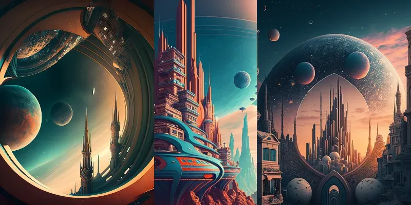 Sci-fi City Art generated by undefined