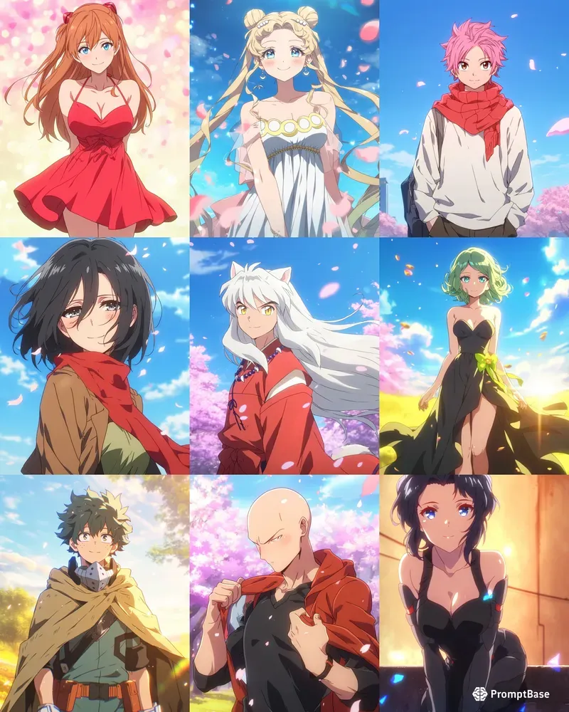 Romantic Anime Full Body Portraits