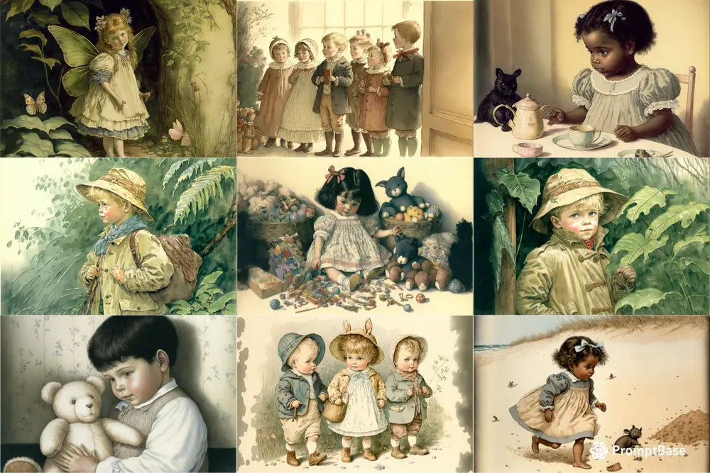 Children's Retro Illustrations