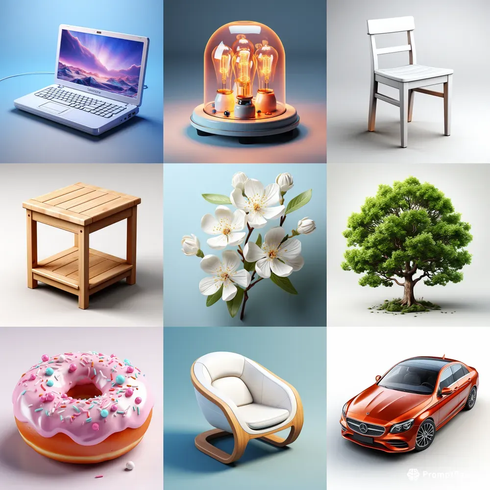 3D Singular Objects On Any Background
