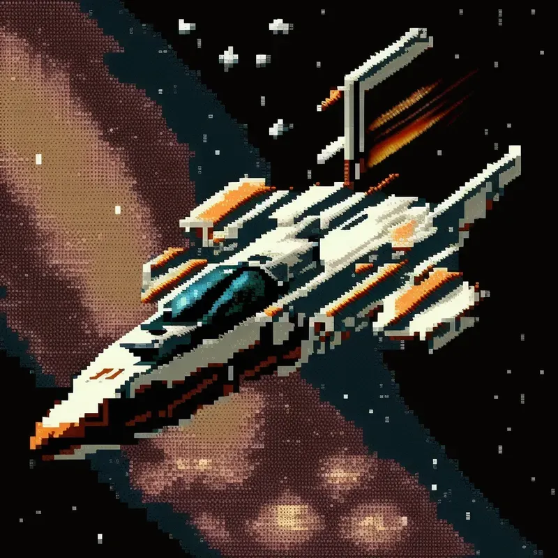 Low-res Space Pixel Art