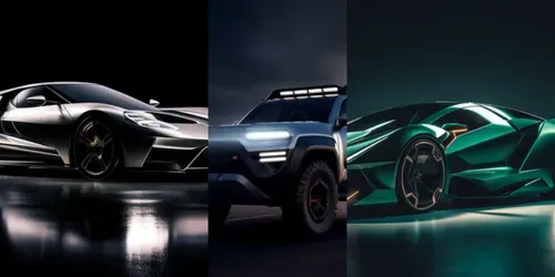 Stylized Concept Cars generated by midjourney
