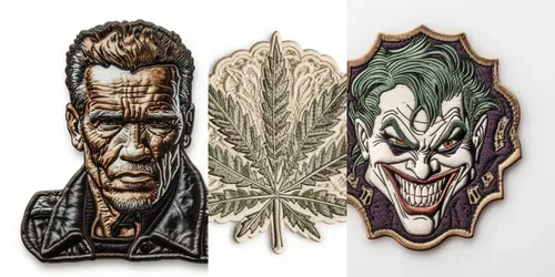 Embossed Patches generated by midjourney