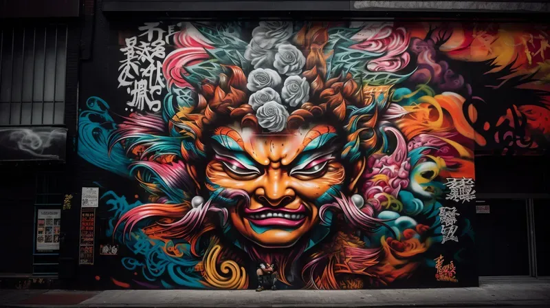 Graffiti Murals Well-lit
