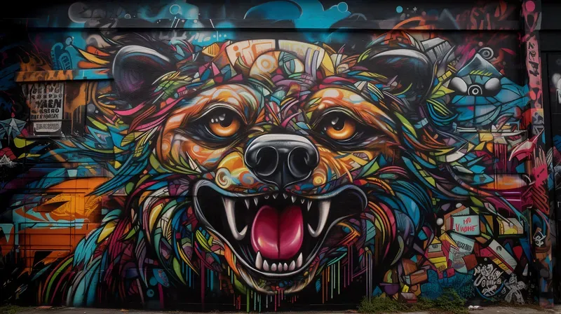 Graffiti Murals Well-lit