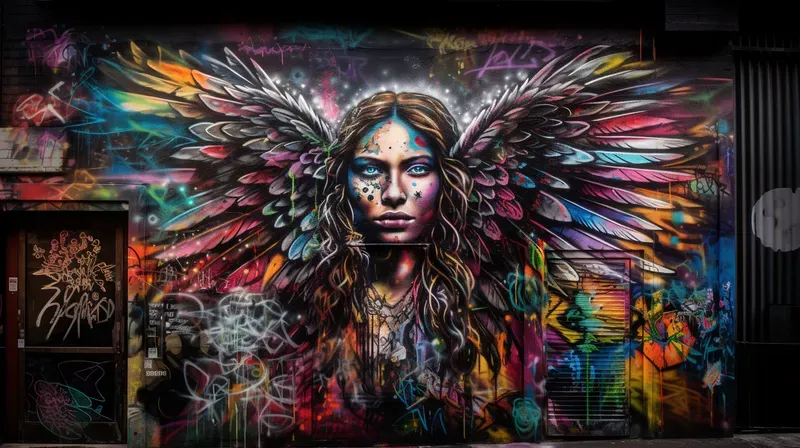 Graffiti Murals Well-lit
