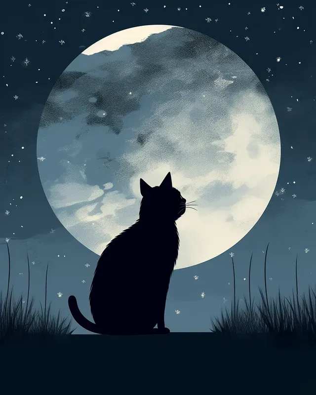 Beautiful Moonlit Illustrations