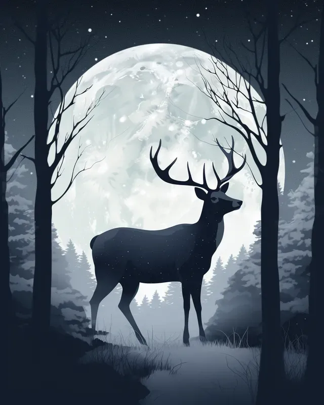 Beautiful Moonlit Illustrations
