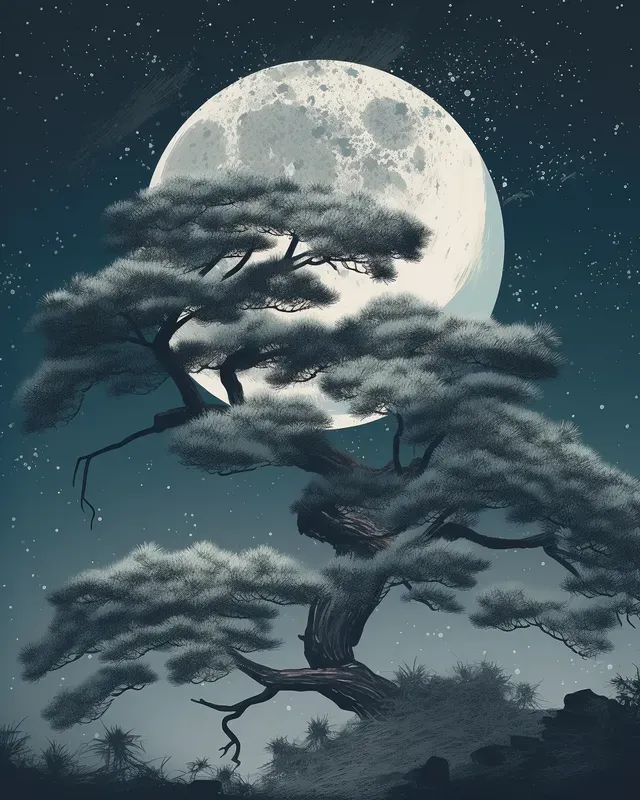 Beautiful Moonlit Illustrations