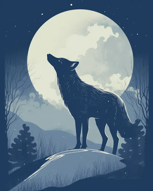 Beautiful Moonlit Illustrations