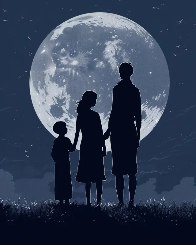 Beautiful Moonlit Illustrations