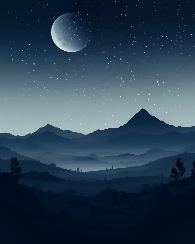Beautiful Moonlit Illustrations