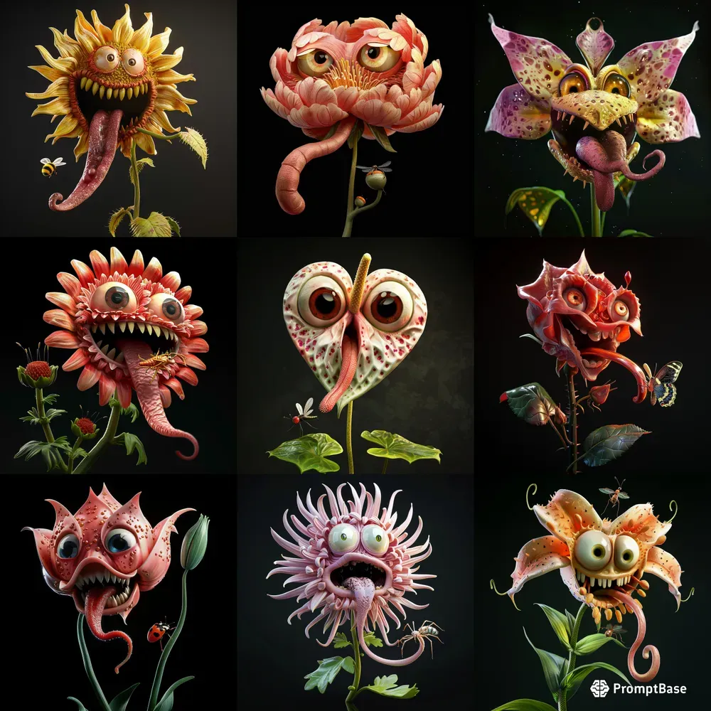 Alien Carnivore Flowers Characters