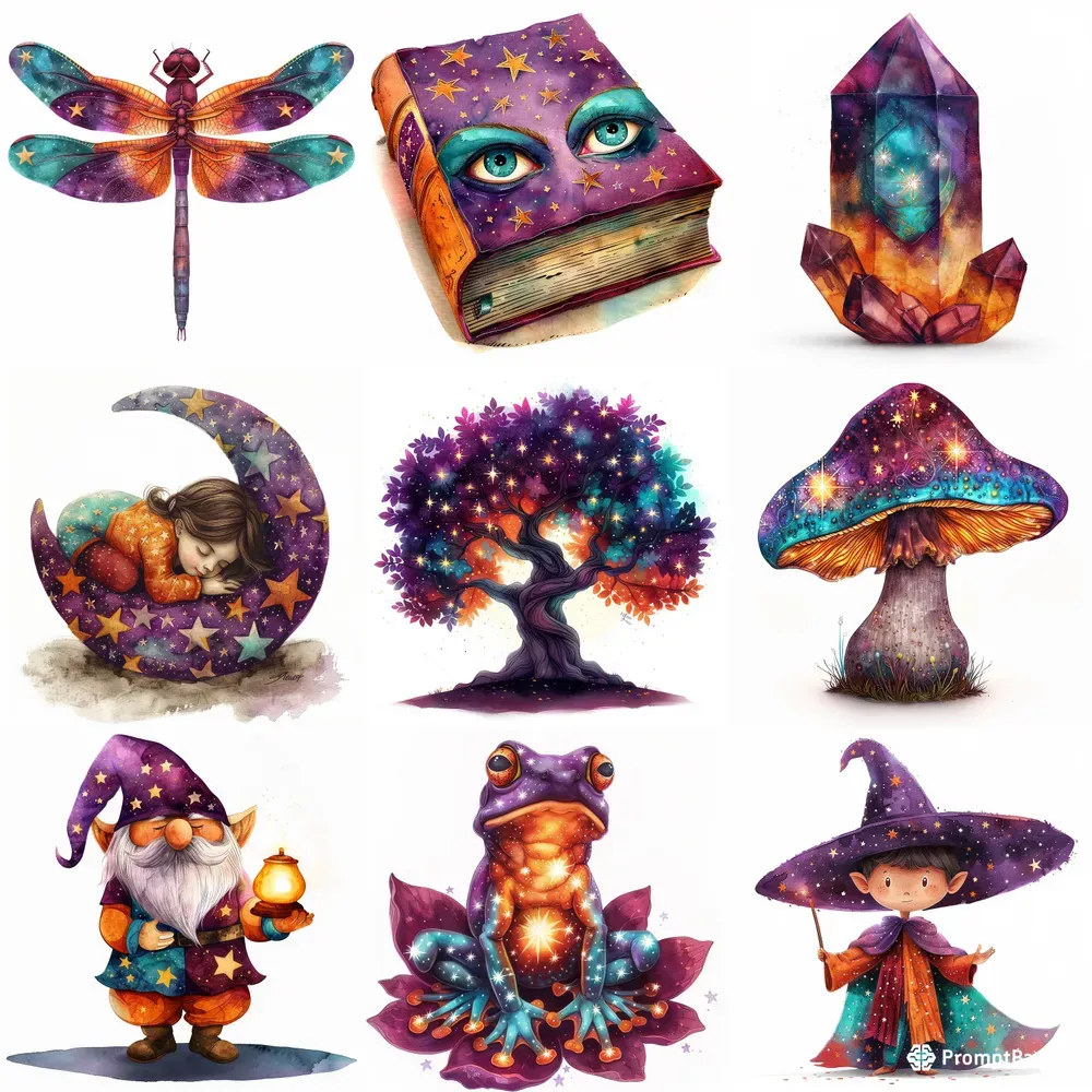 Magical And Whimsical Cliparts