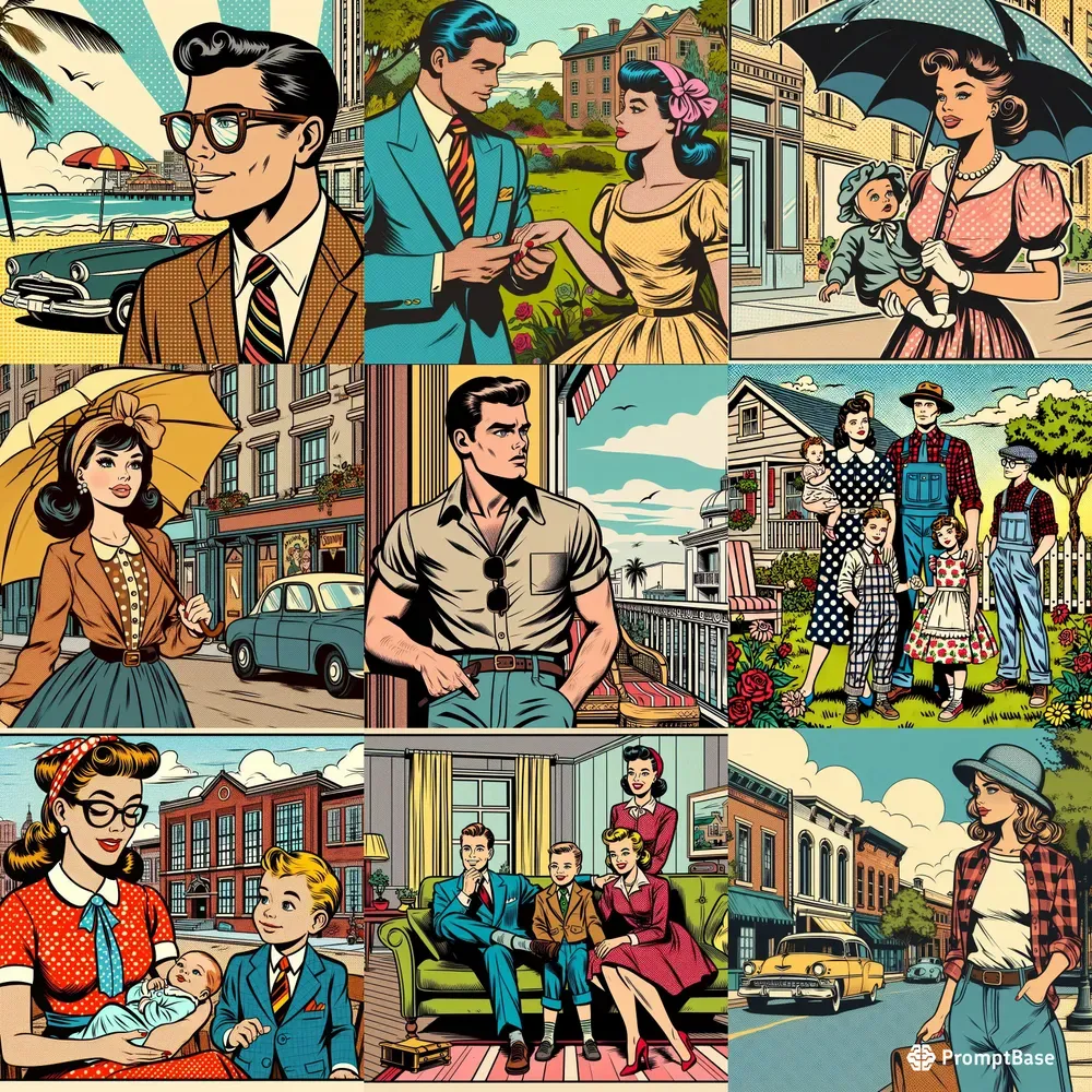 Vintage Mid20th Century Comic Art