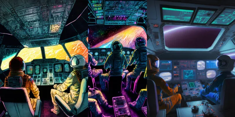 Space Cruiser Control Decks generated by undefined