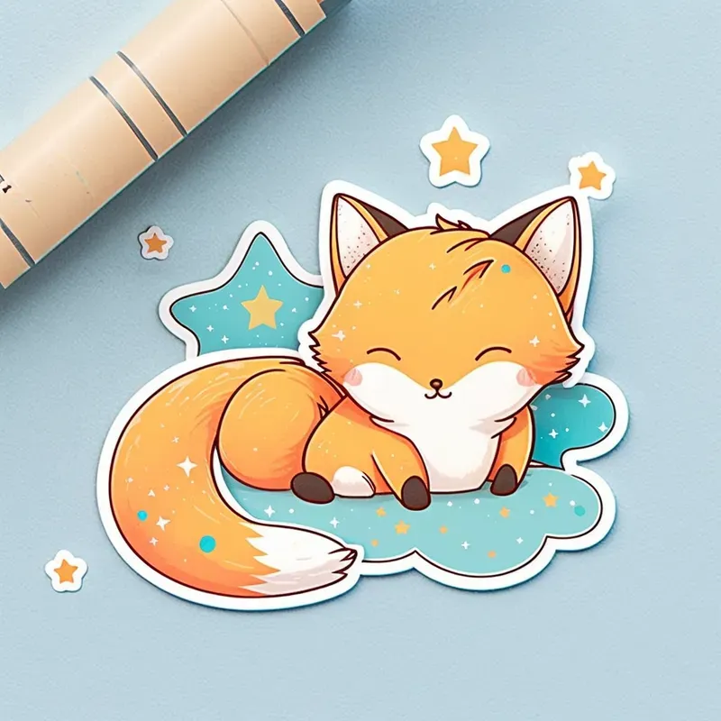 Cute Baby Animals And Stickers