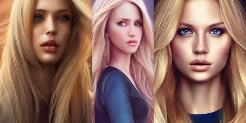 Blonde Female generated by promptbase