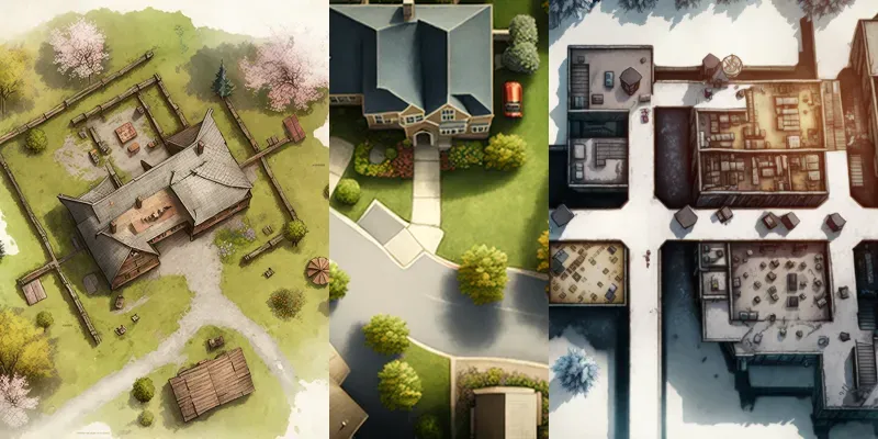 Tabletop RPG Maps Settlements generated by undefined