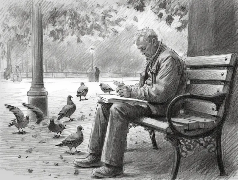 Poetic Scenes In Pencil Art
