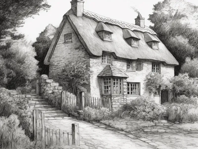 Poetic Scenes In Pencil Art