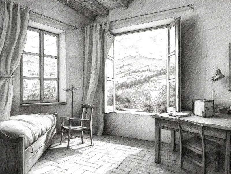 Poetic Scenes In Pencil Art