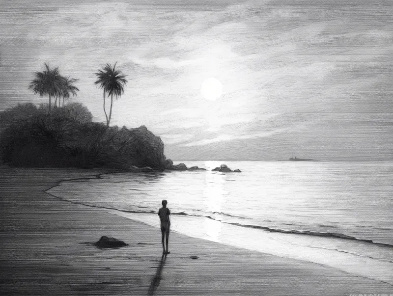 Poetic Scenes In Pencil Art