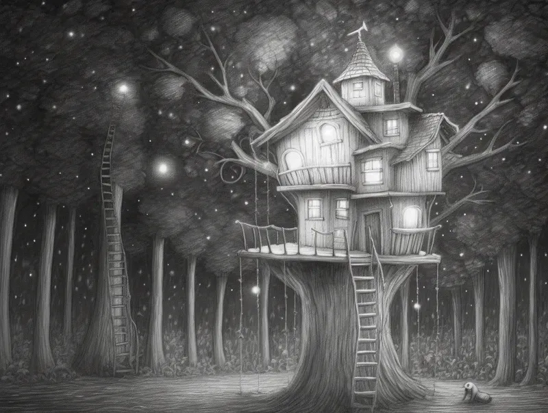 Poetic Scenes In Pencil Art