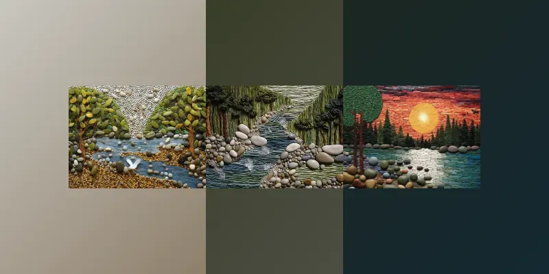 Pebble Art Landscapes generated by undefined