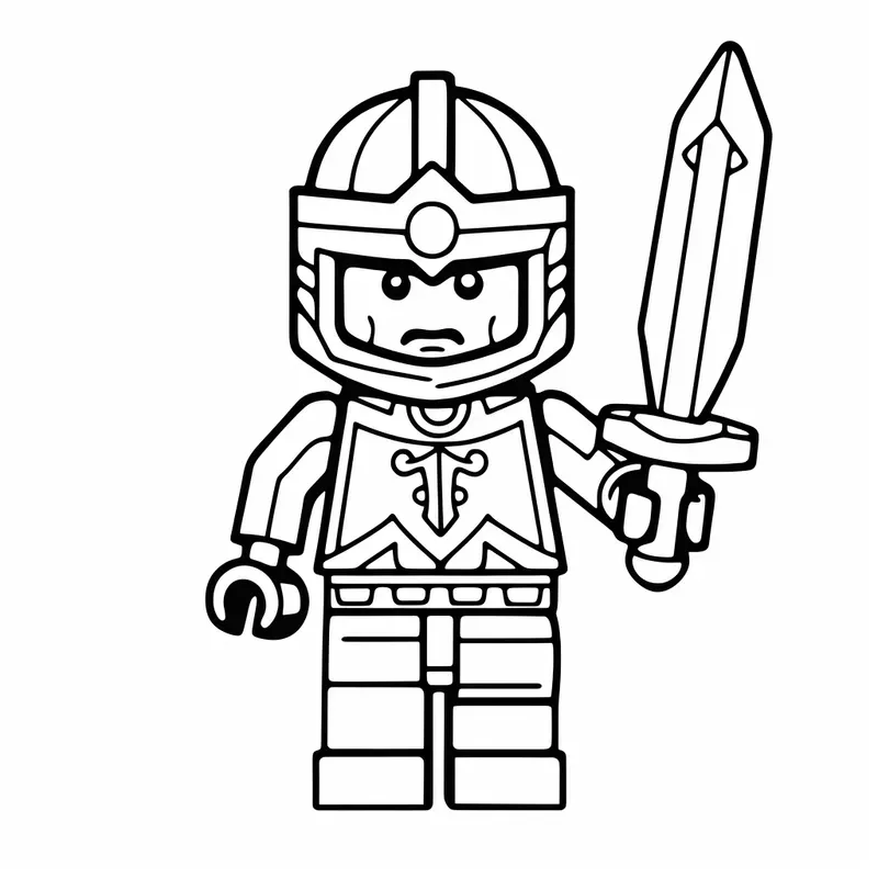 Lego Mini Figures Coloring Pages