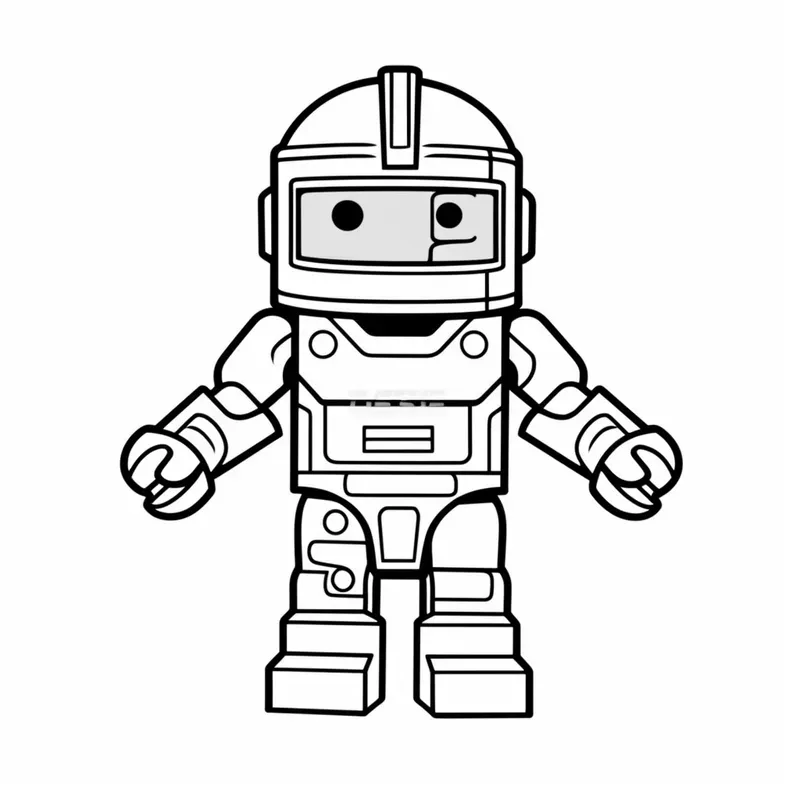 Lego Mini Figures Coloring Pages