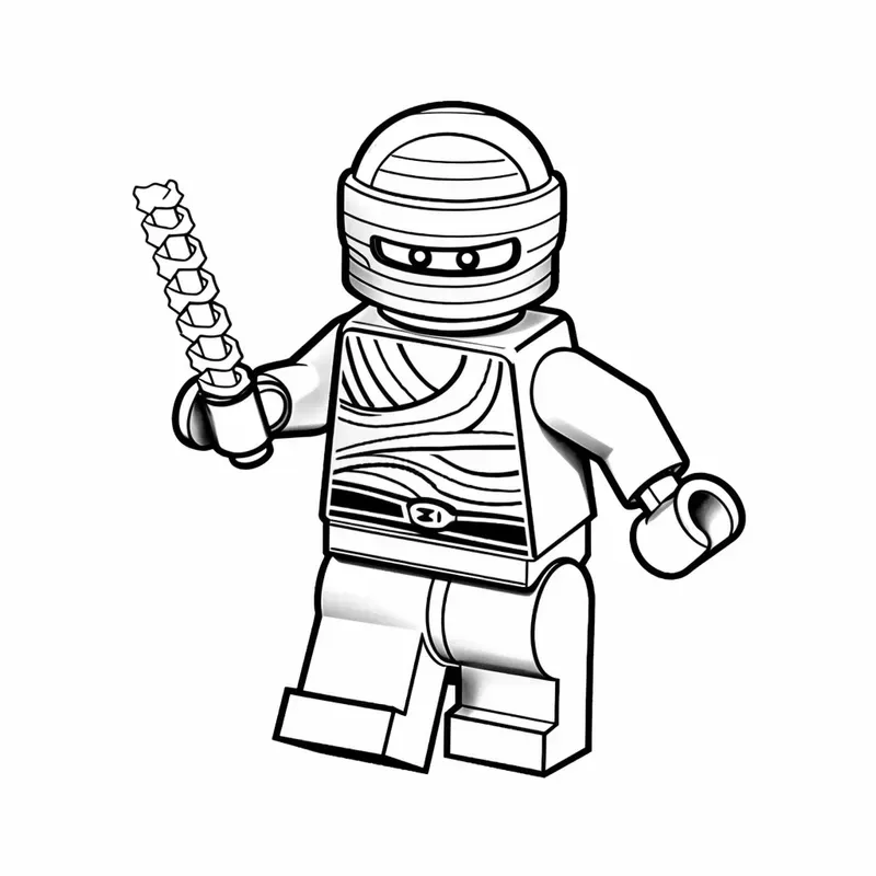 Lego Mini Figures Coloring Pages