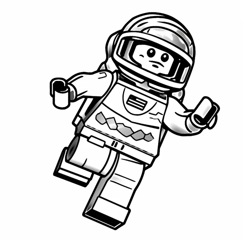 Lego Mini Figures Coloring Pages