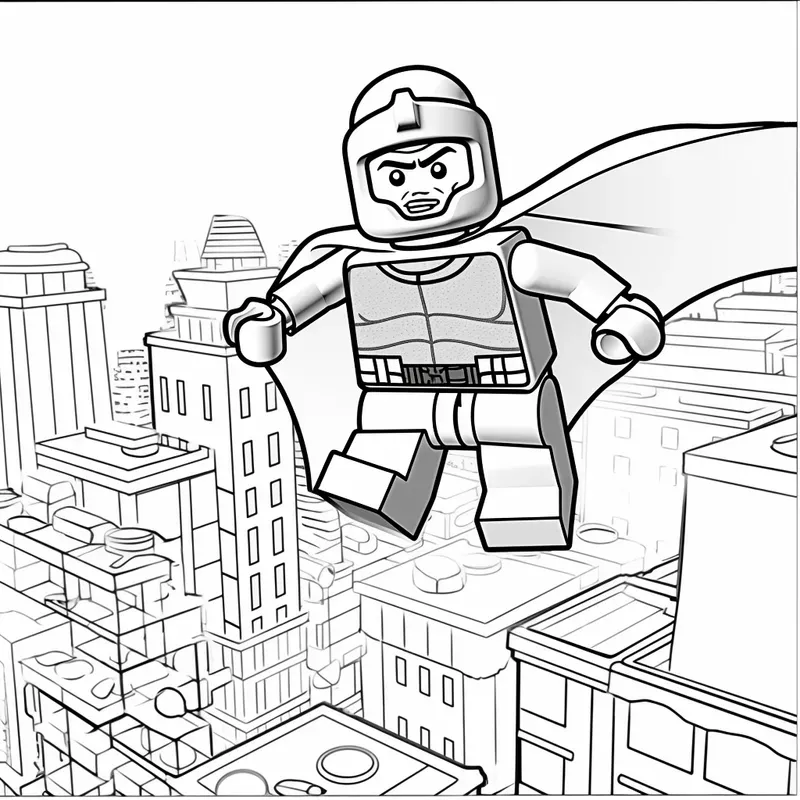 Lego Mini Figures Coloring Pages