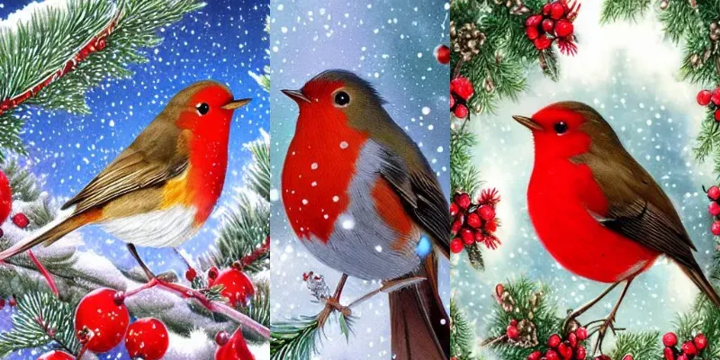Christmas Robins generated by undefined