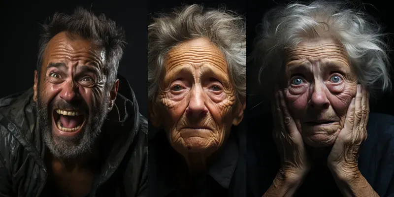 Emotions Drawn On Faces generated by undefined