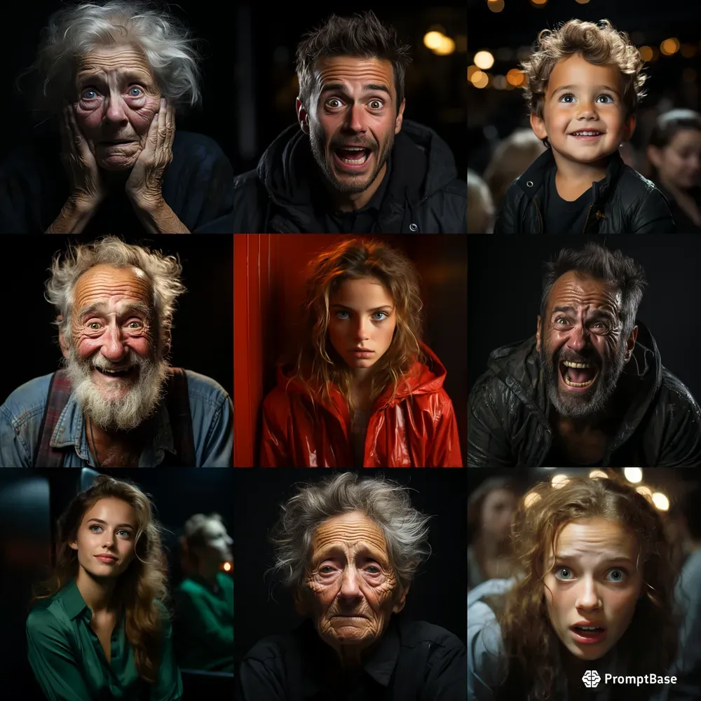 Emotions Drawn On Faces