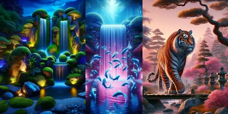 Relaxing Zen Waterfalls generated by undefined