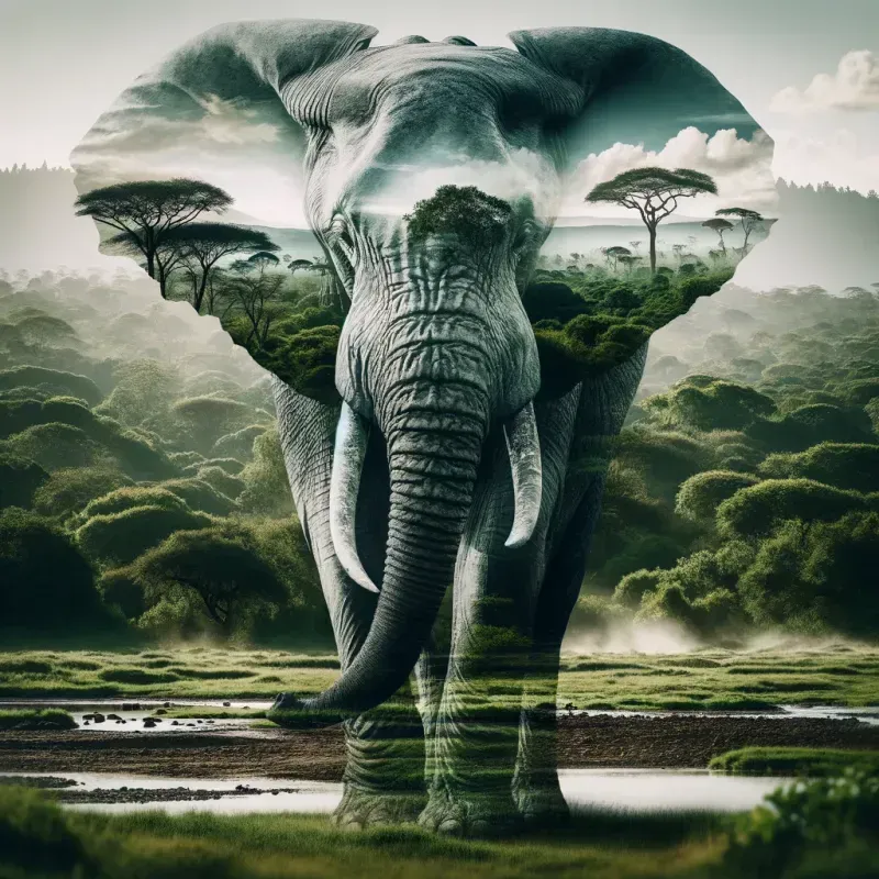 Jungles In Double Exposure
