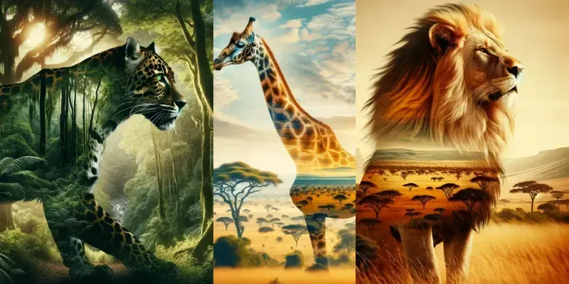 Jungles In Double Exposure generated by undefined