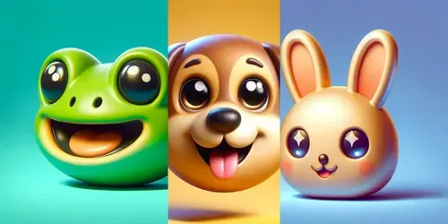 Animal Emojis 3D generated by dalle