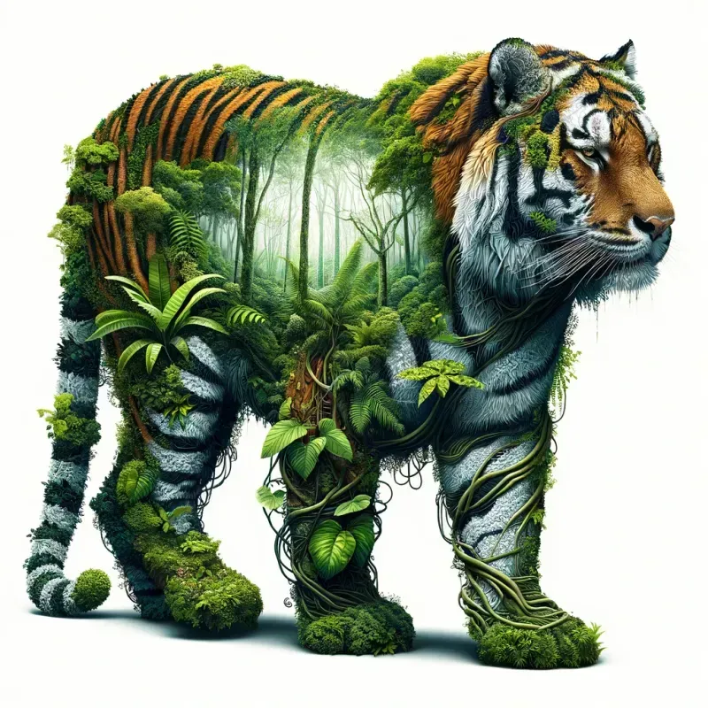 Isometric Wildlife Double Exposures