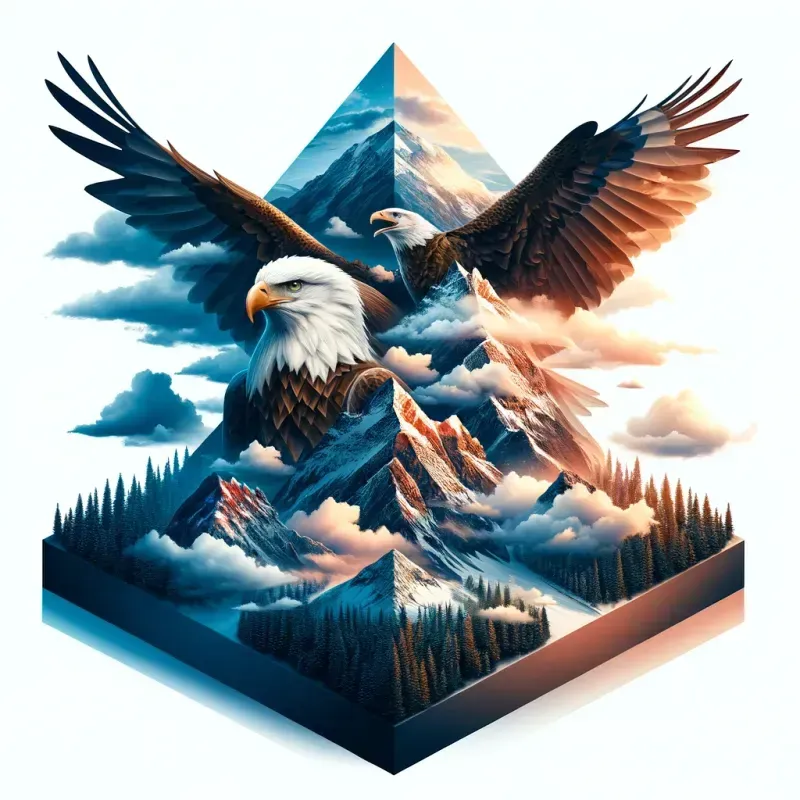 Isometric Wildlife Double Exposures