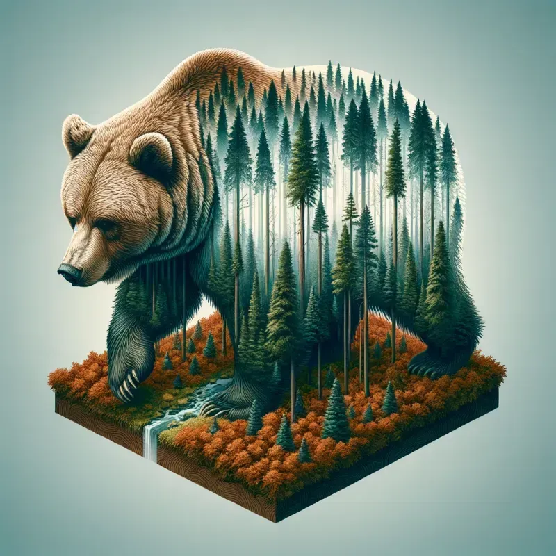Isometric Wildlife Double Exposures